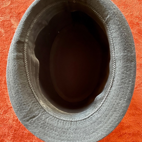 Vintage 90’s FEDORA Style Black Felt Hat One-Size - Picture 8 of 10